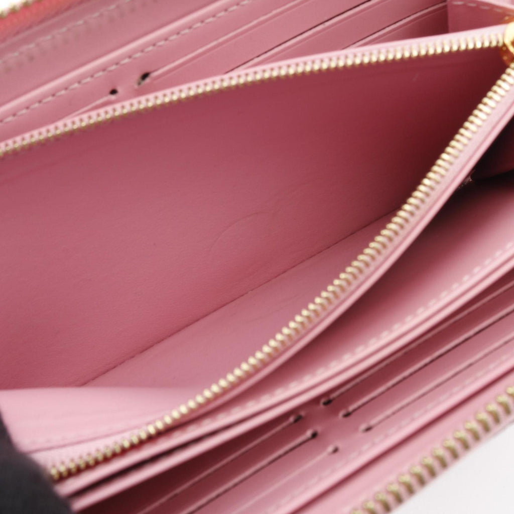Louis Vuitton Pink Vernis Patent Leather Long Wallet