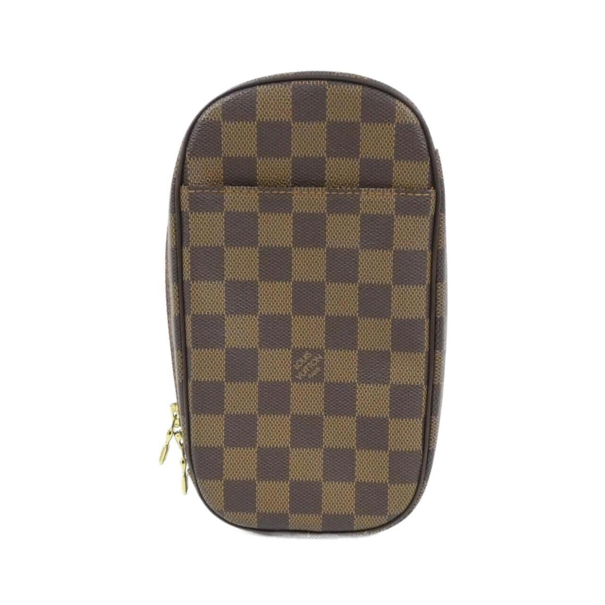 Louis Vuitton Brown Coated Canvas Pochette Shoulder Bag