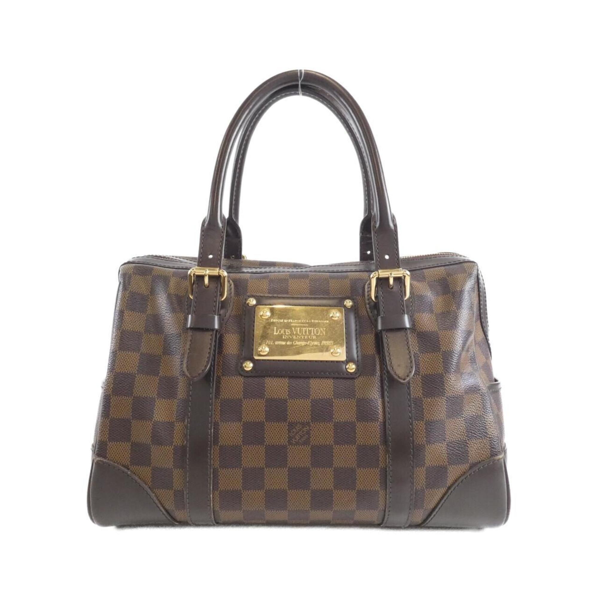 Louis Vuitton Brown Coated Canvas Handbag