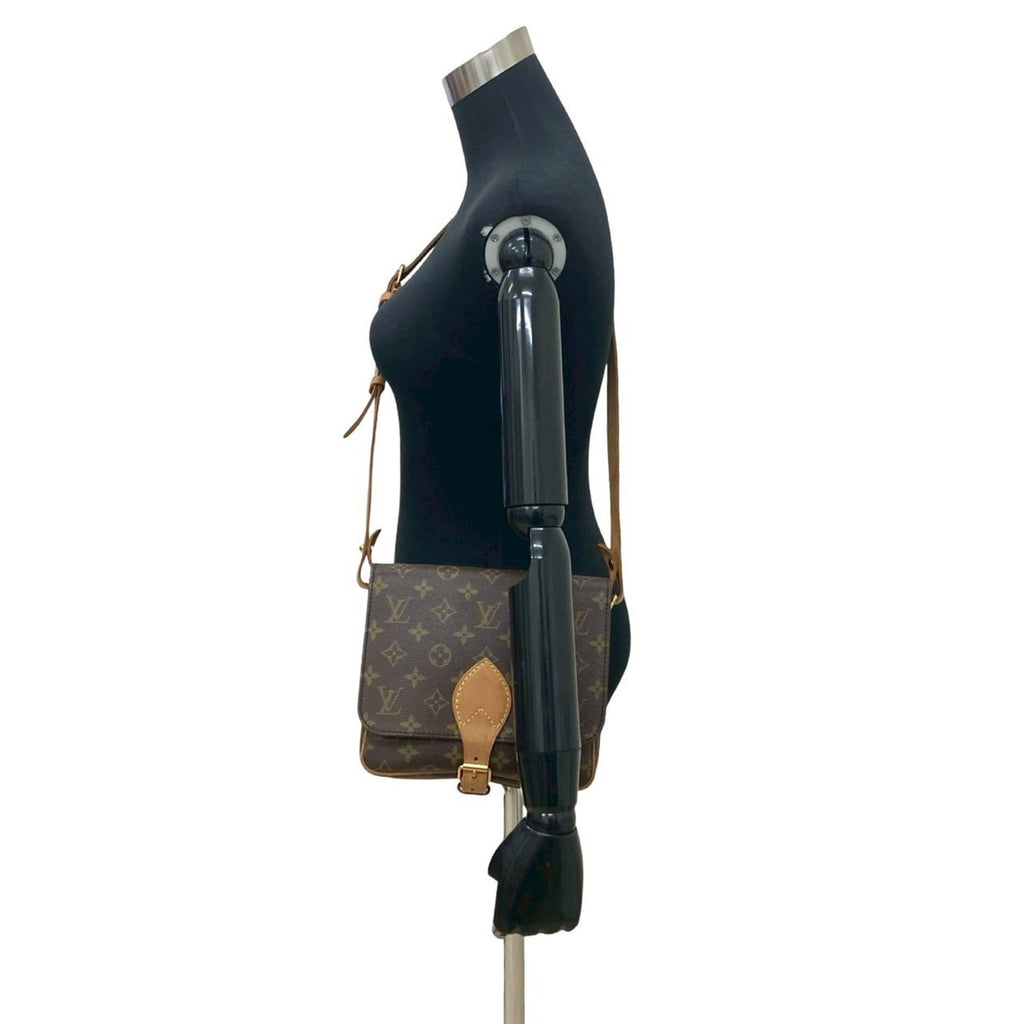 Louis Vuitton Brown Leather Pvc Pochette Shoulder Bag