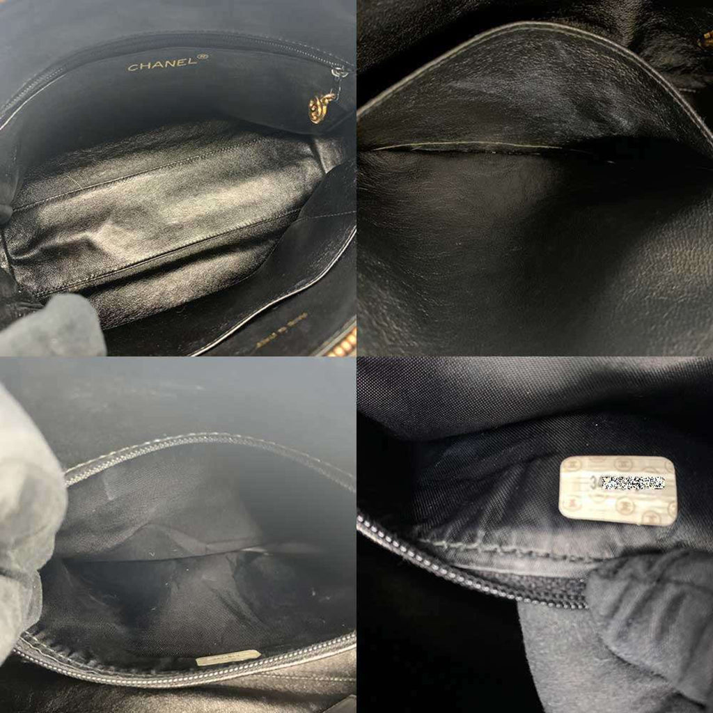 Chanel Matelasse Black Leather Shoulder Bag