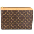 Louis Vuitton Brown Monogram Clutch Bag Pochette Pouch