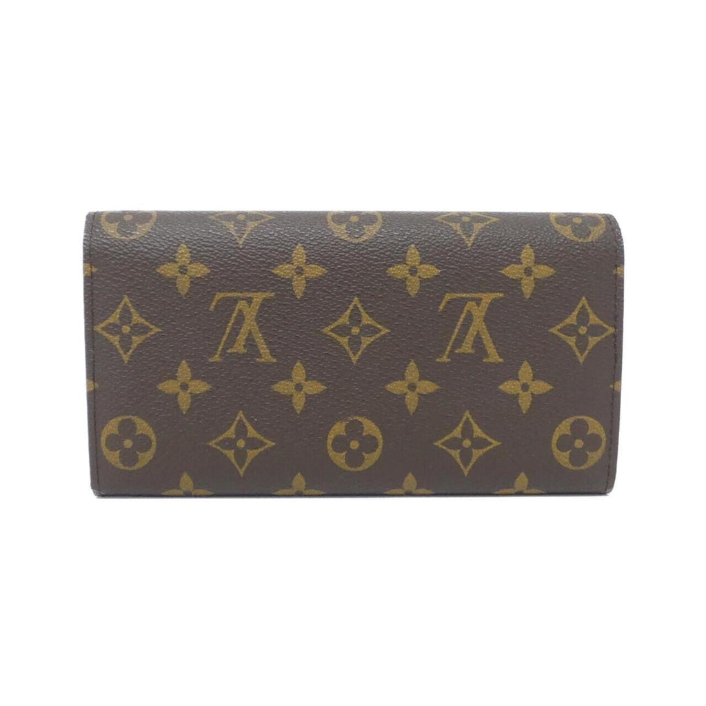 Louis Vuitton Marron Coated Canvas Long Wallet