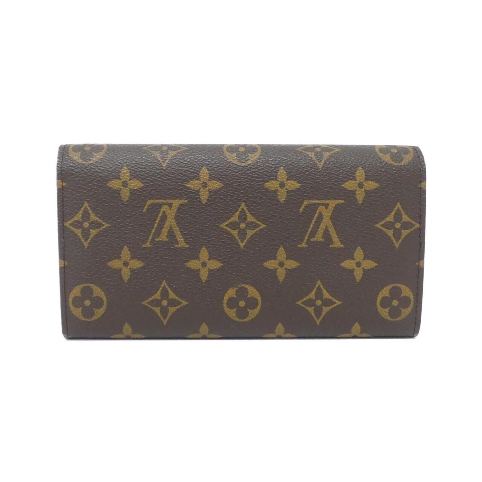 Louis Vuitton Marron Coated Canvas Long Wallet