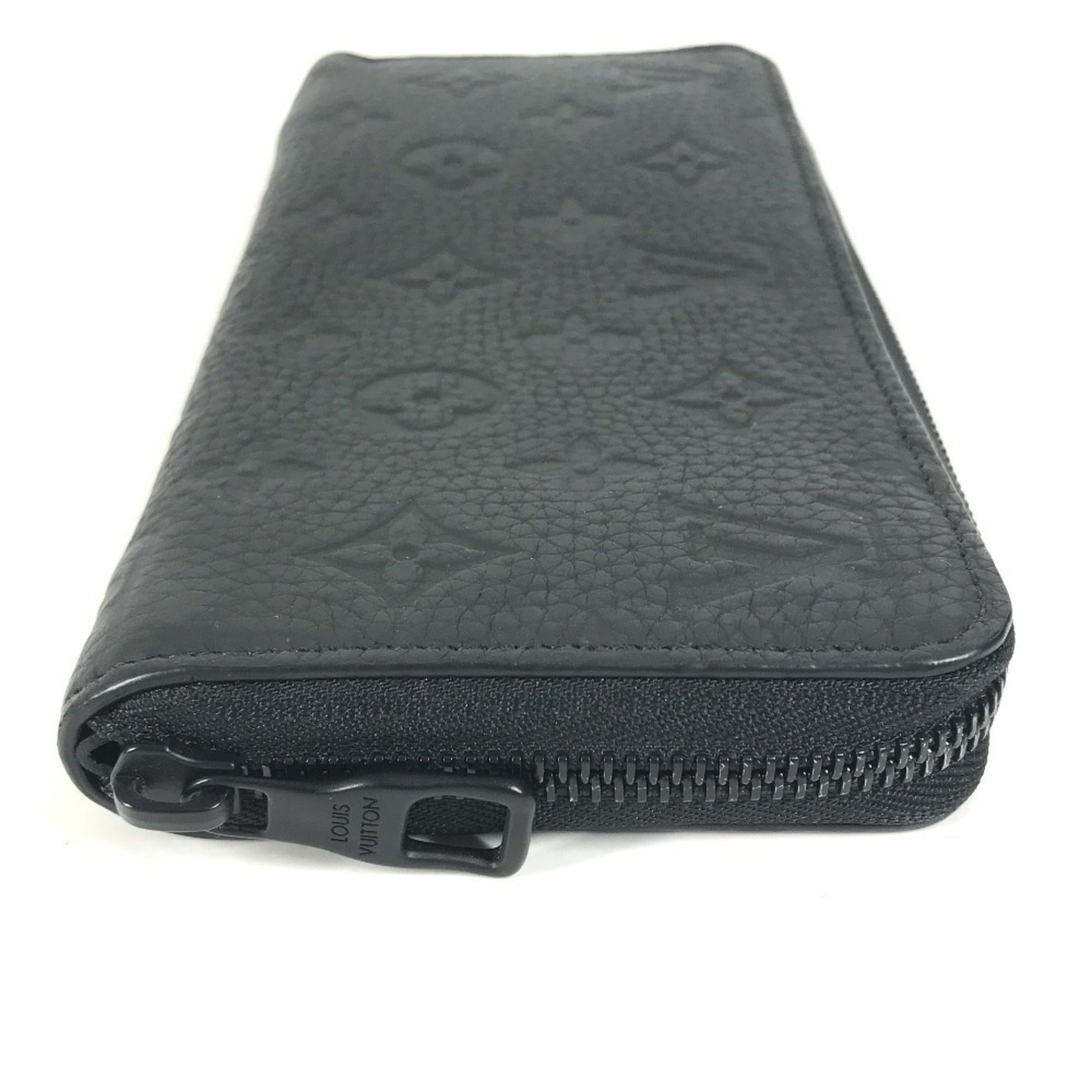 Louis Vuitton Black Noir Leather Long Wallet