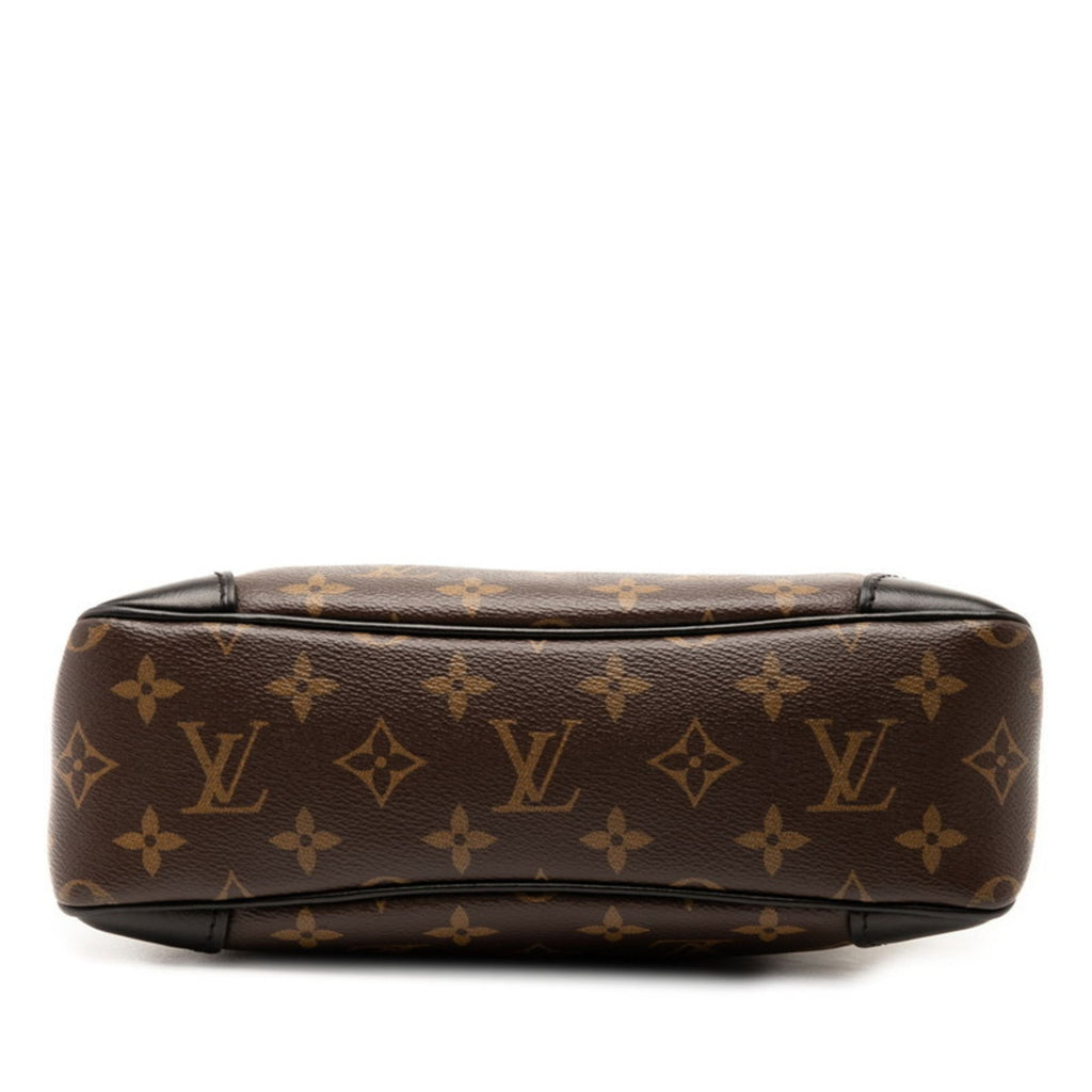 Louis Vuitton Black Brown Pvc Leather Shoulder Bag
