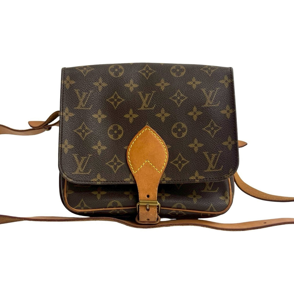 Louis Vuitton Brown Leather Pvc Shoulder Bag