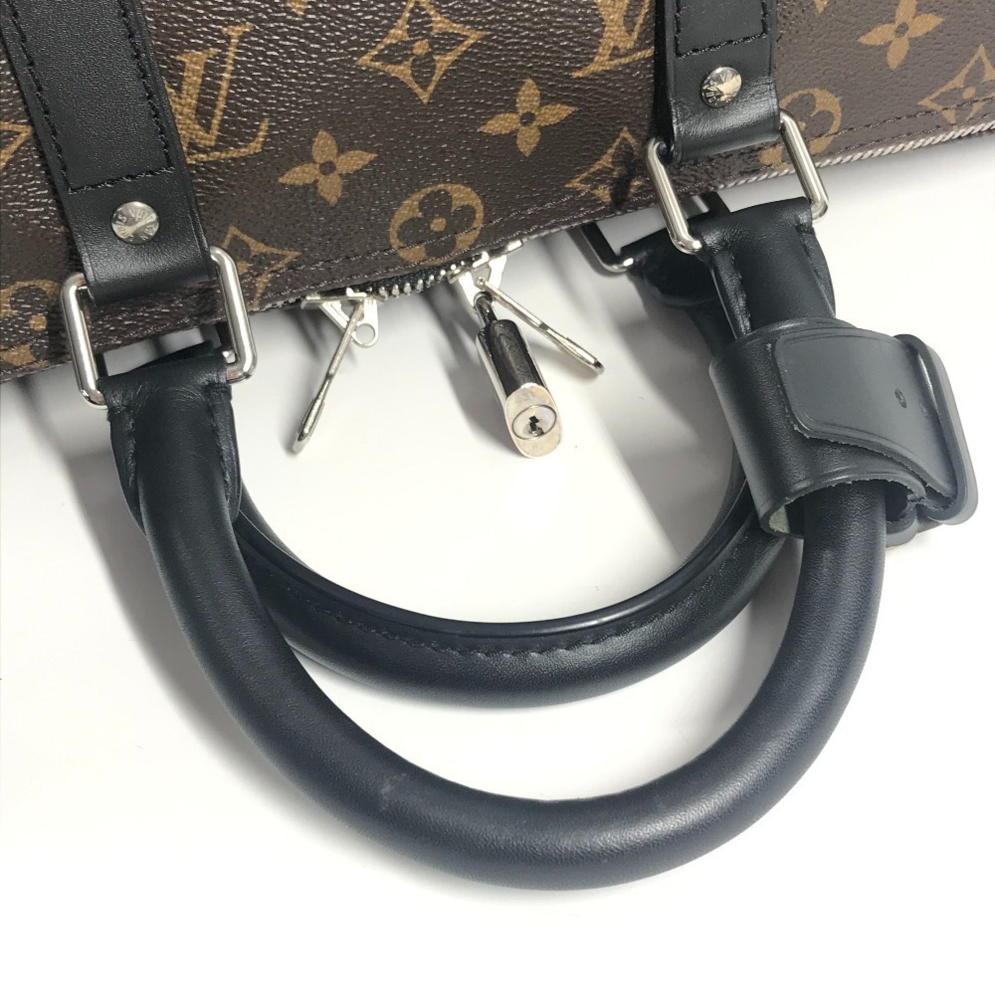 Louis Vuitton Monogram Macassar Black Brown Galle Monogram Monogram Boston Bag Shoulder Bag
