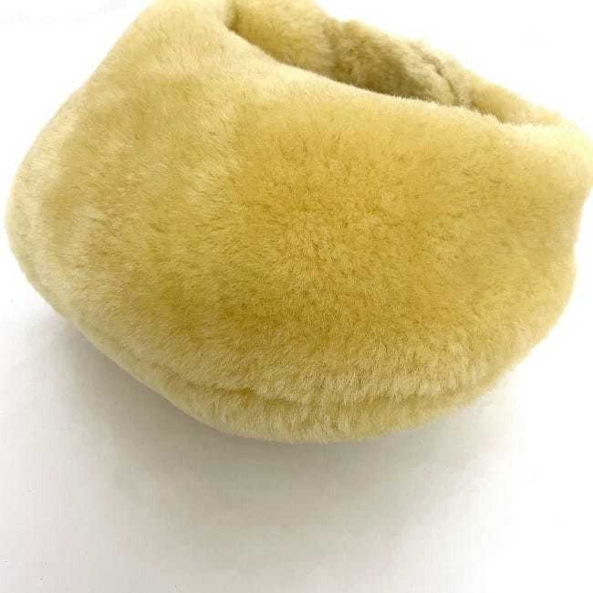 Bottega Veneta Beige Yellow Fur Handbag