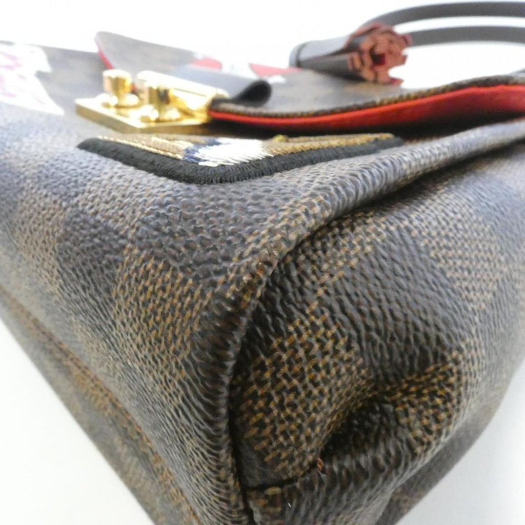 Louis Vuitton Ebene Coated Canvas Spangles Handbag