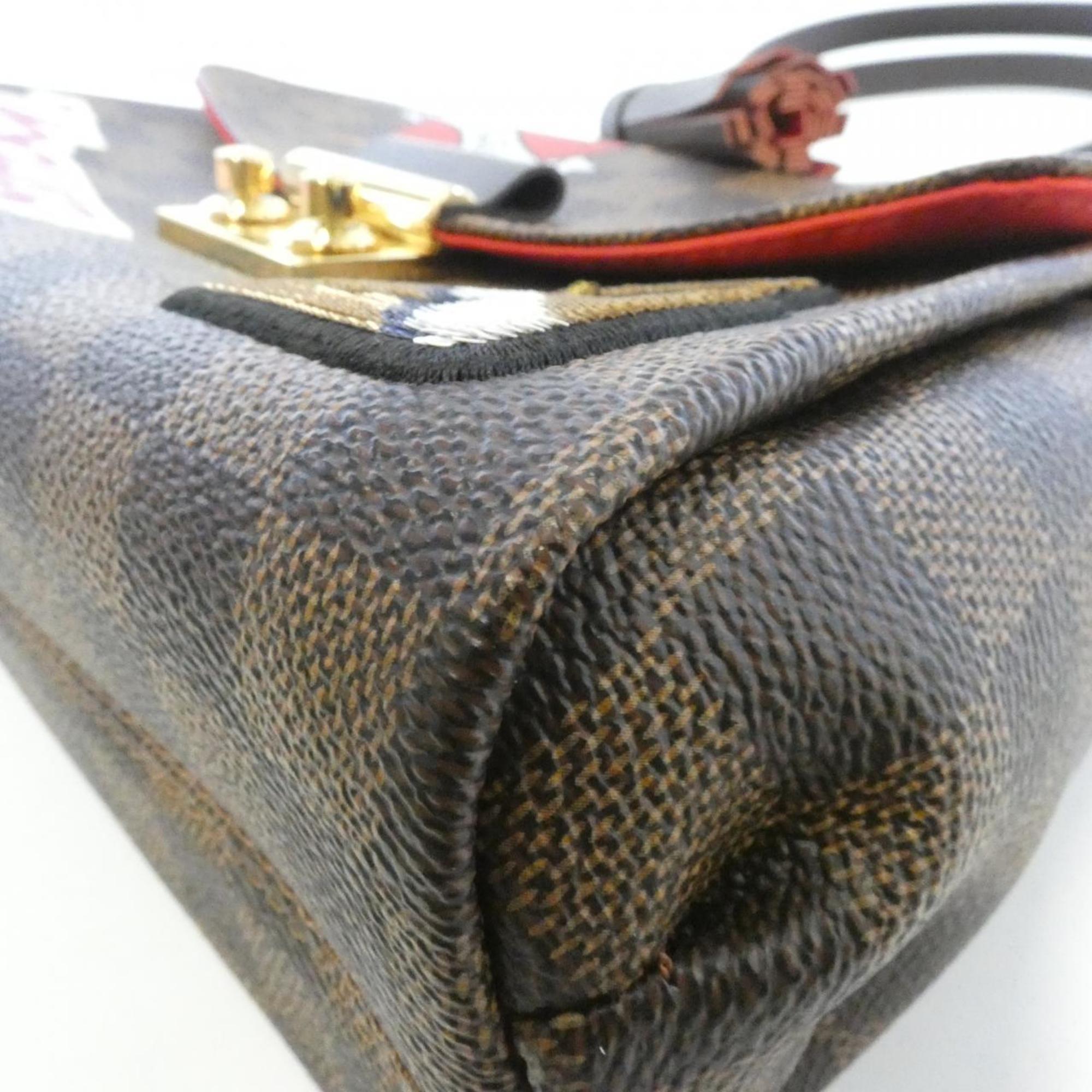 Louis Vuitton Ebene Coated Canvas Spangles Handbag