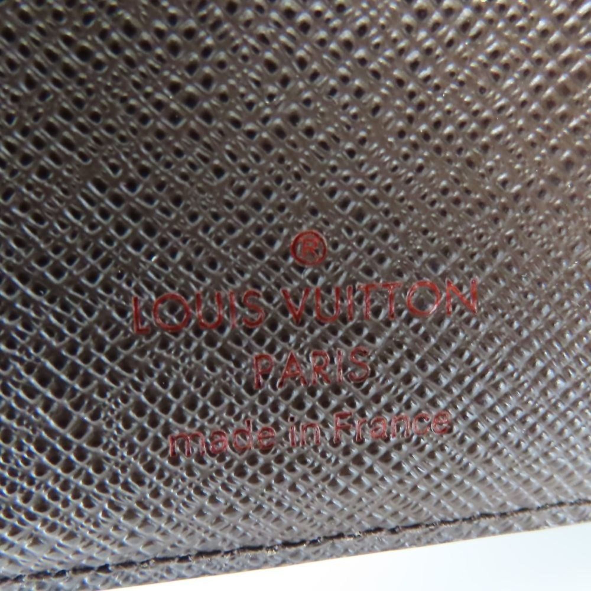 Louis Vuitton Brown Damier Canvas Ebene Damier Canvas Wallet (Tri-Fold)