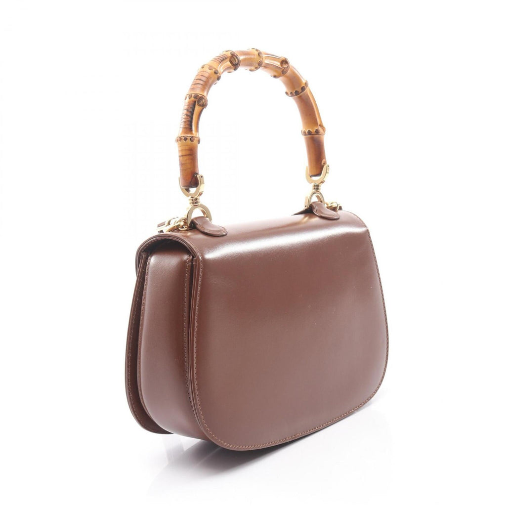 Gucci Brown Leather Handbag (Pre-Owned)
