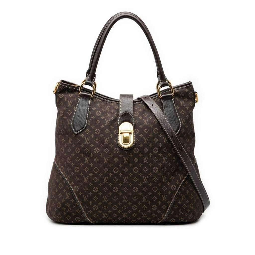 Louis Vuitton Brown Canvas Leather Shoulder Bag Tote Bag