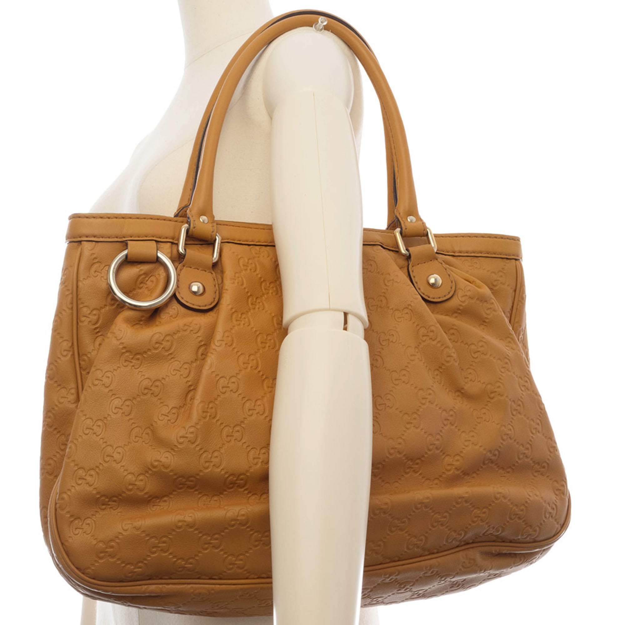 Gucci Brown Leather Handbag (Pre-Owned)