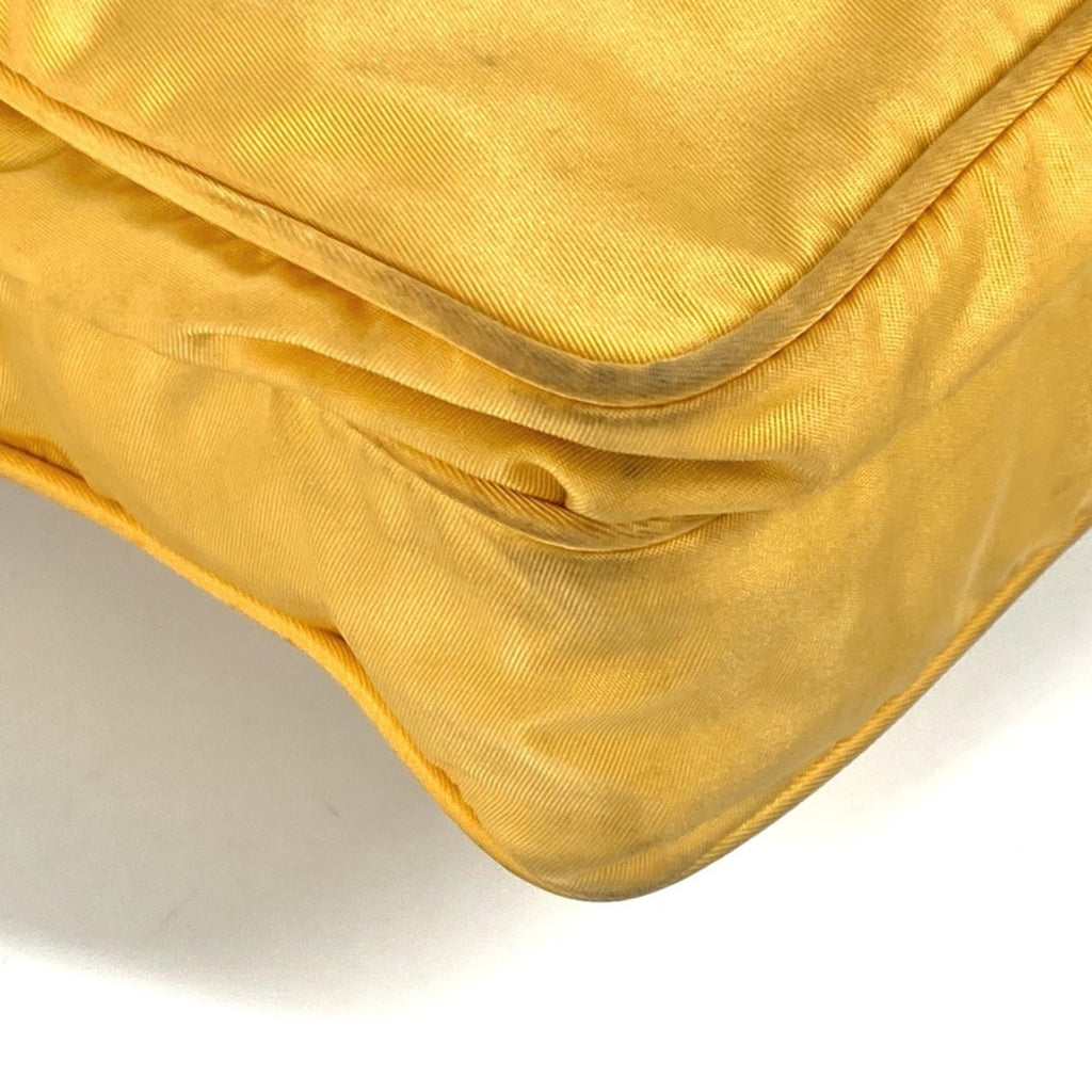 Prada Yellow Nylon Pochette Shoulder Bag