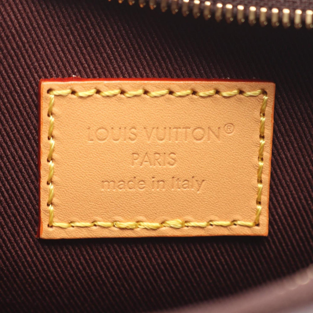 Louis Vuitton Brown Coated Canvas Leather Handbag