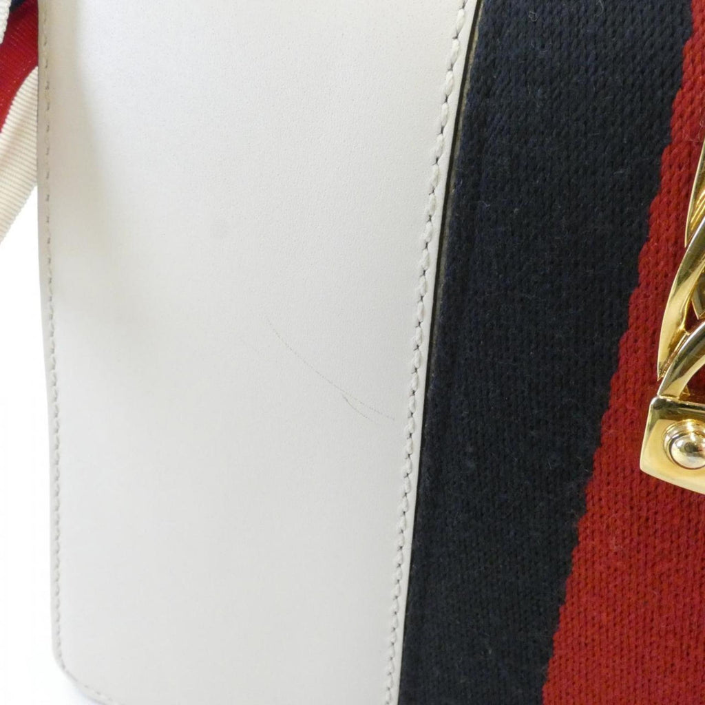 Gucci Off-White Leather Shoulder Bag (Pre-Owned)