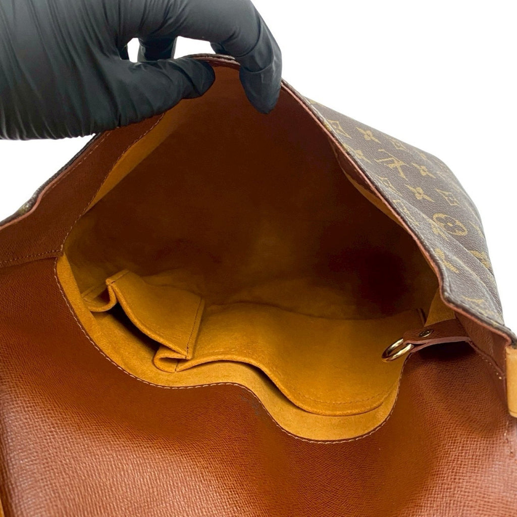 Louis Vuitton Brown Leather Pvc Pochette Shoulder Bag