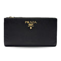 Prada Saffiano Black Leather Wallet (Bi-Fold)