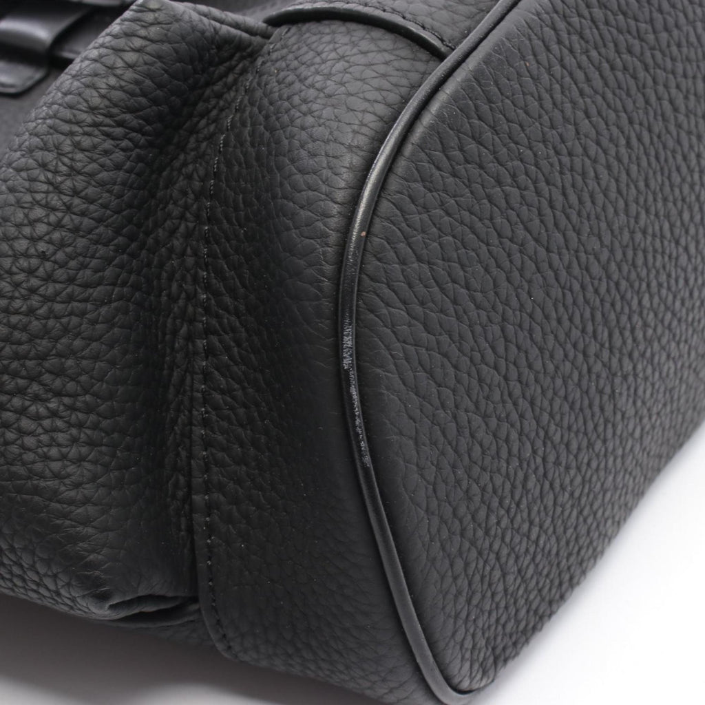 Louis Vuitton Black Leather Tote Bag