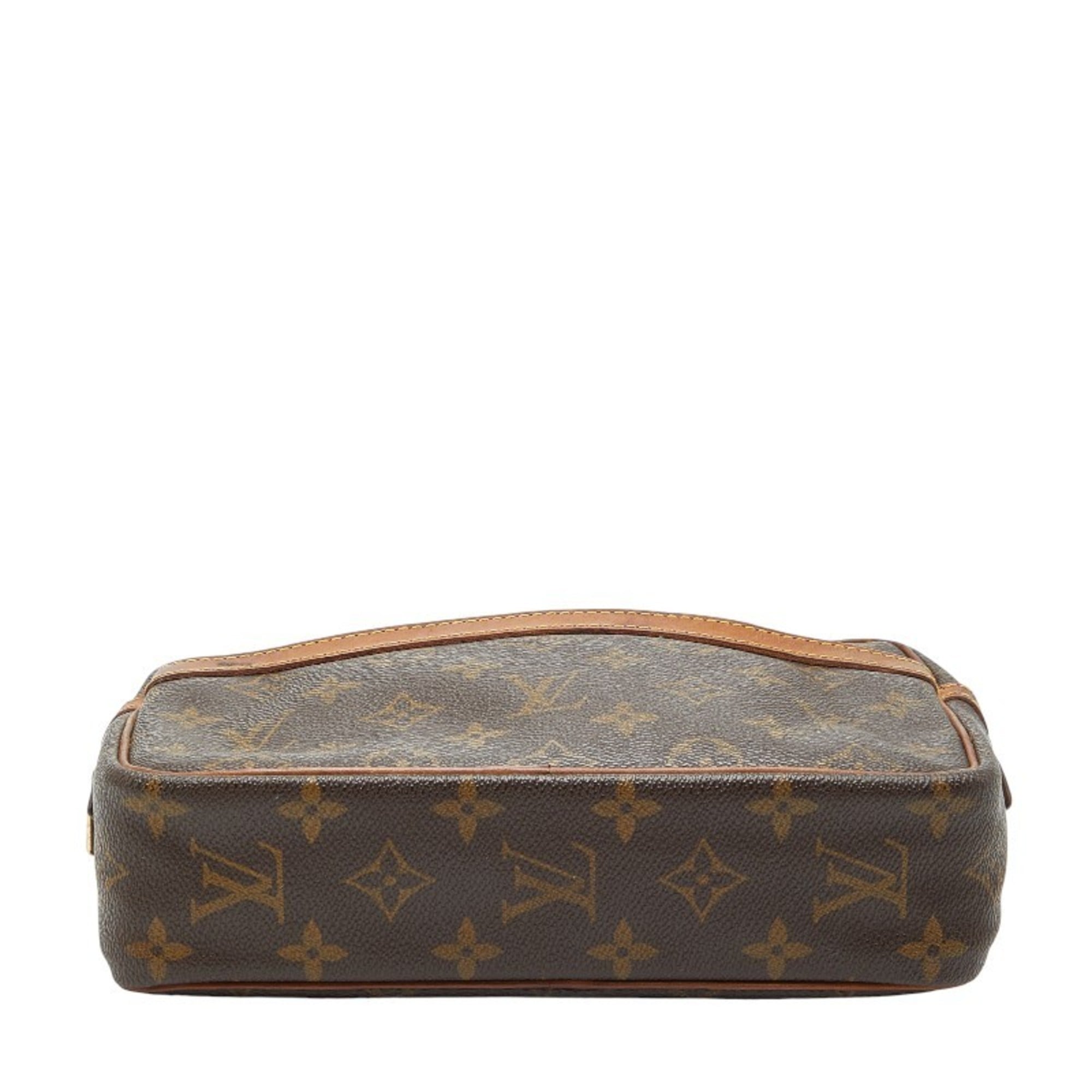 Louis Vuitton Brown Pvc Leather Briefcase