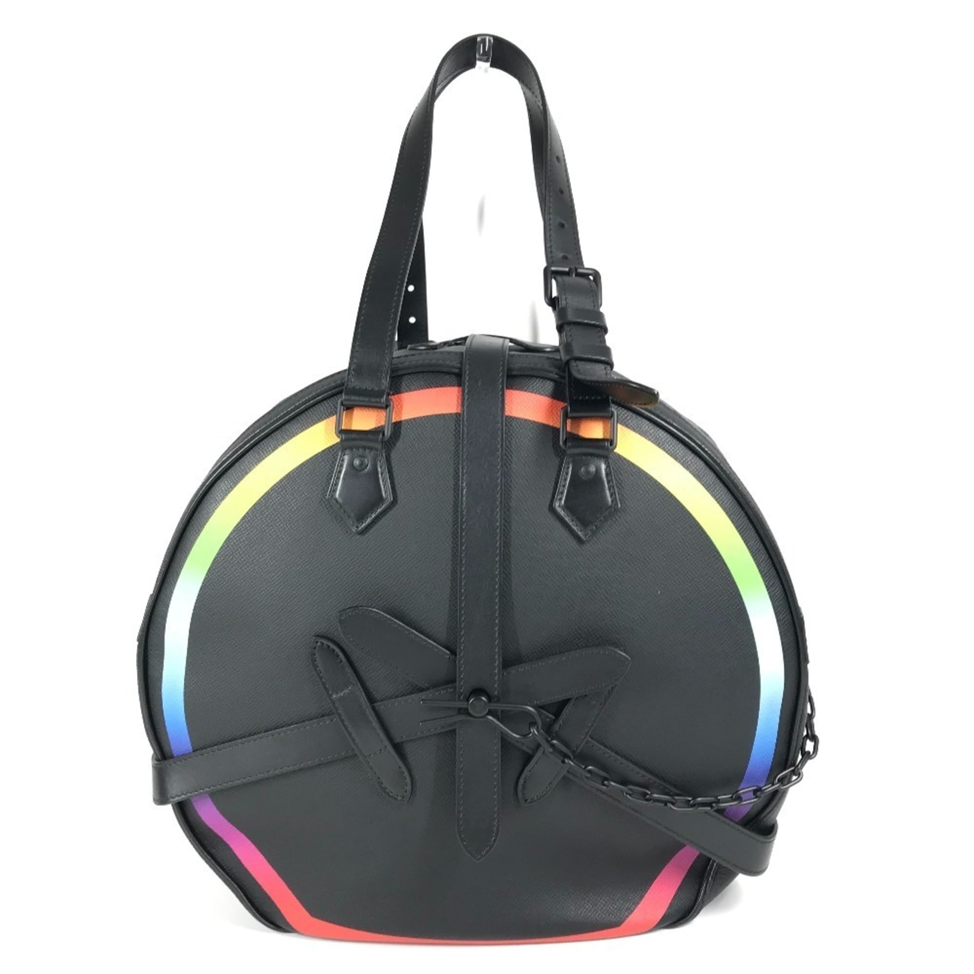 Louis Vuitton Taiga Ardoise Black Taiga Leather Pochette Shoulder Bag
