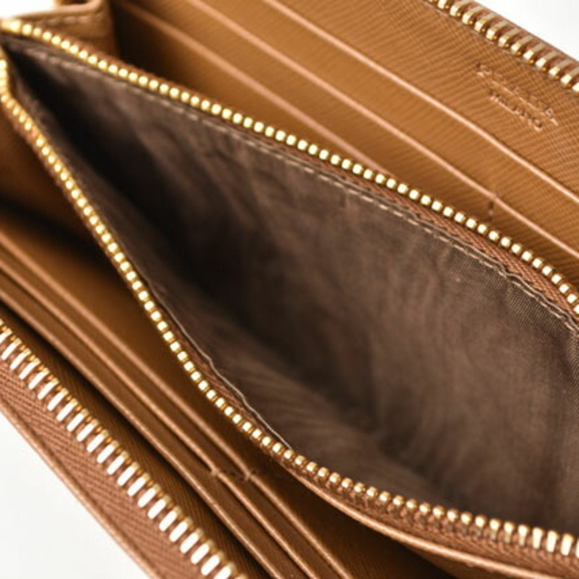 Prada Brown Saffiano Metal Wallet (Bi-Fold)