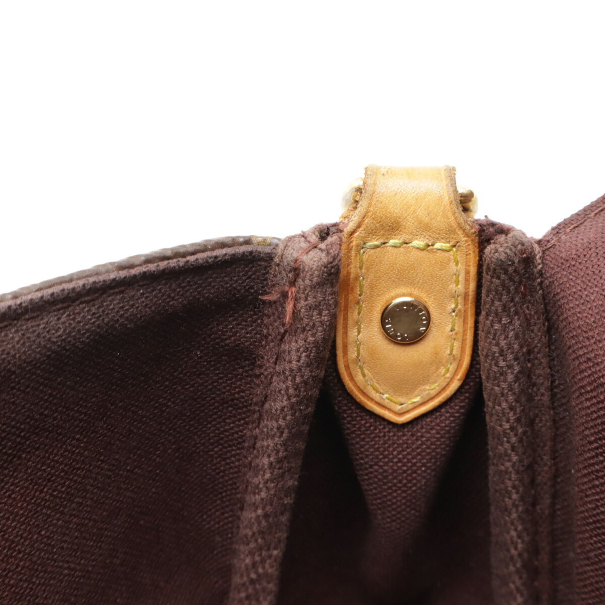 Louis Vuitton Brown Monogram Clutch Bag Pouch Shoulder Bag