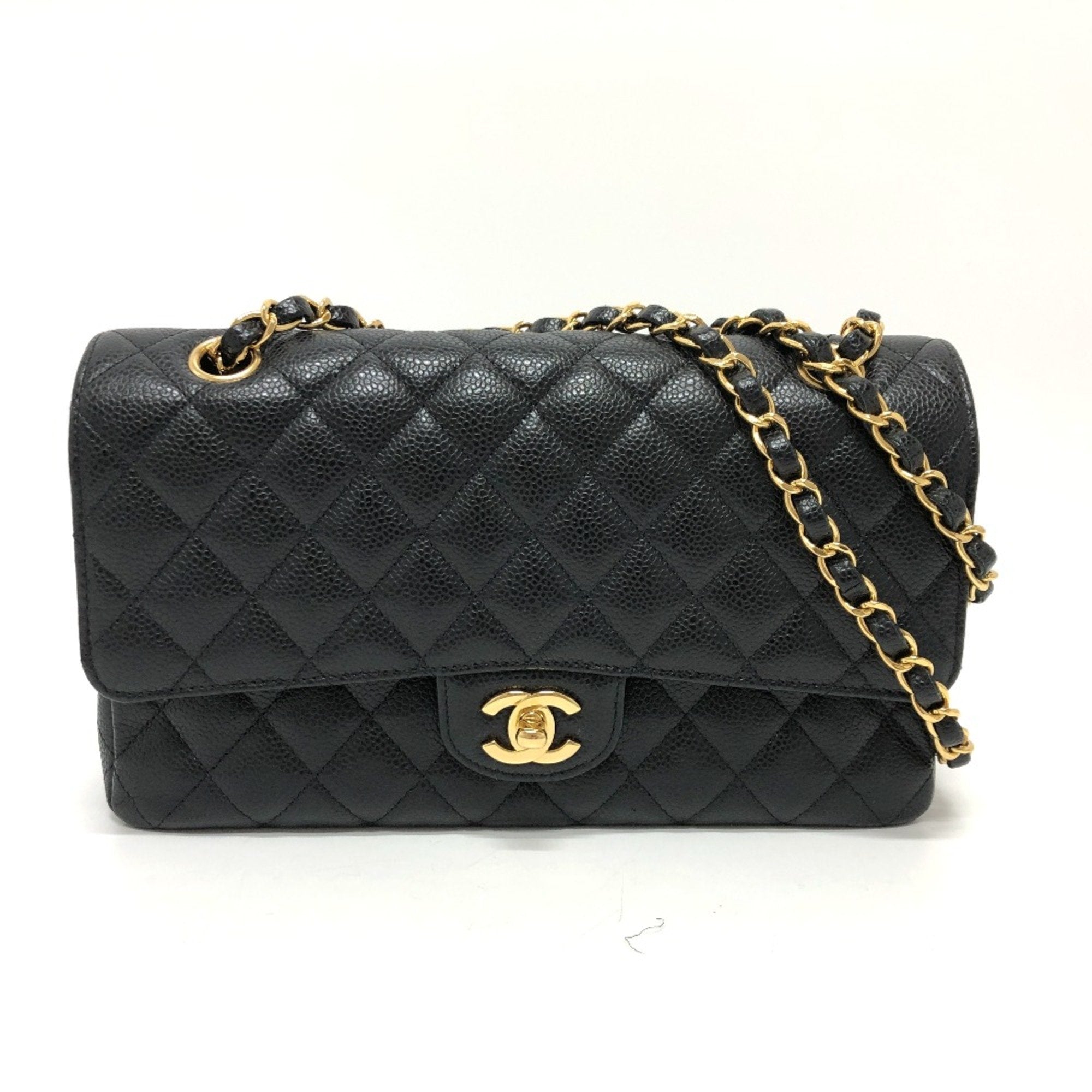 Chanel Black Leather Shoulder Bag