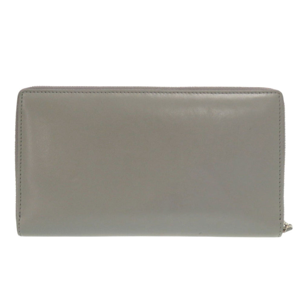 Balenciaga Gray Leather Long Wallet (Bi-Fold)