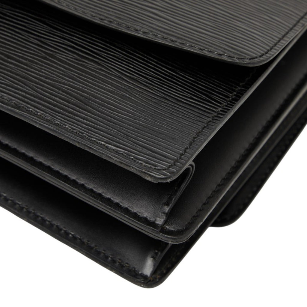 Louis Vuitton Black Leather Shoulder Bag