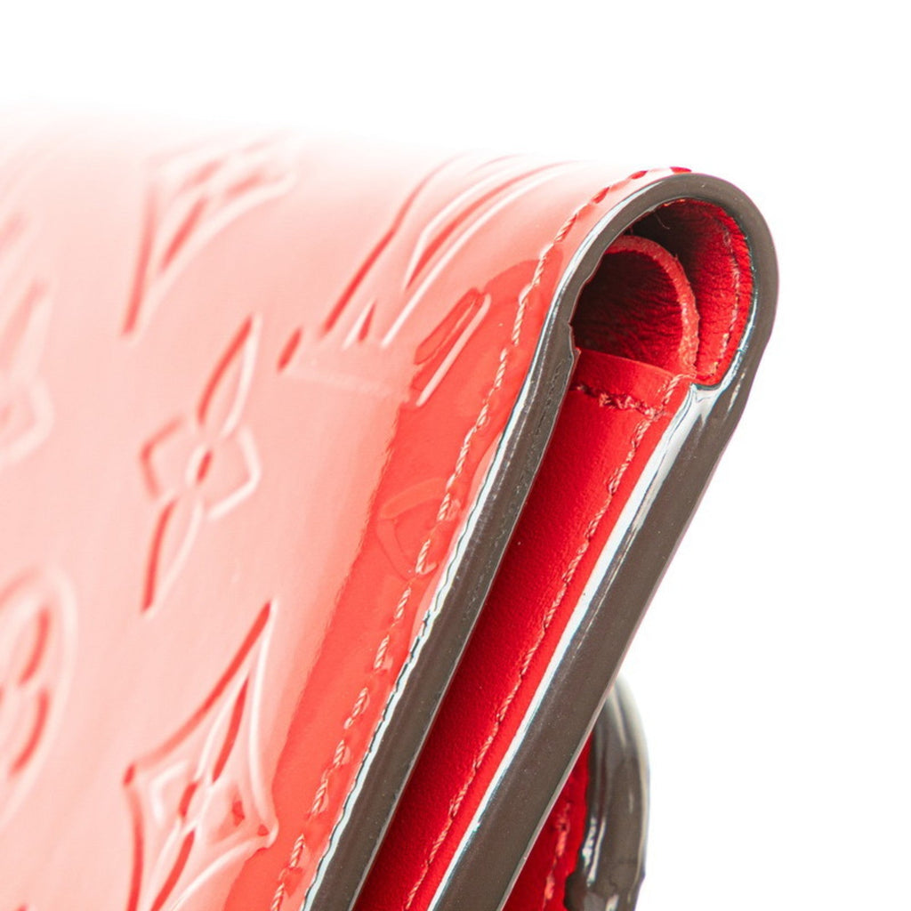 Louis Vuitton Cerise Monogram Red Color Leather Bill Wallet (Tri-Fold)