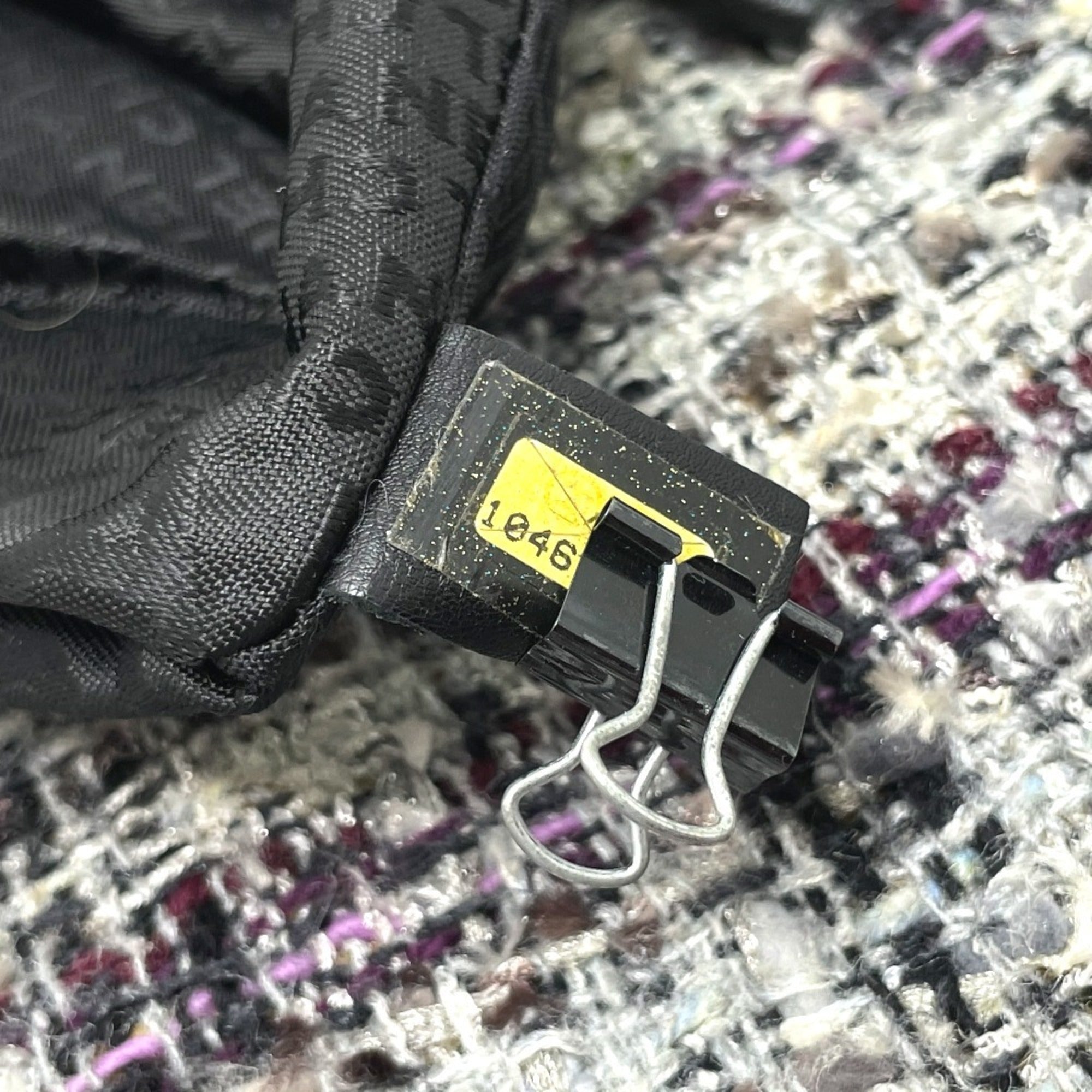 Chanel Gray Tweed Shoulder Bag