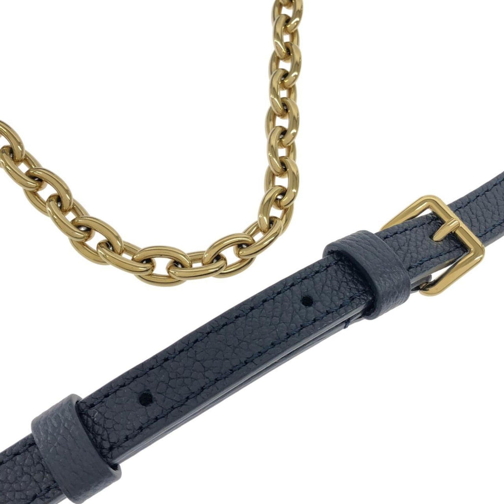 Louis Vuitton Cream Navy Leather Handbag