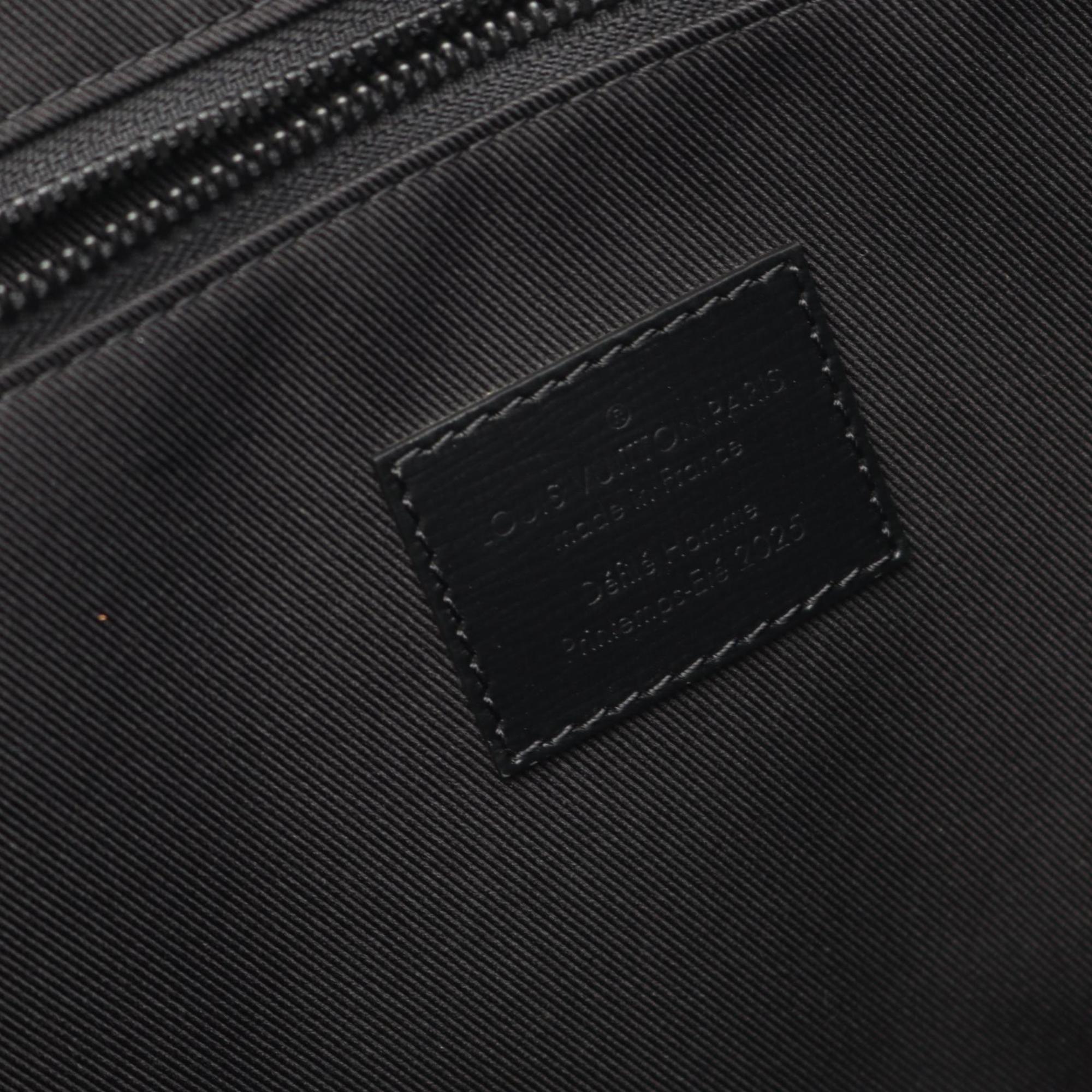 Louis Vuitton Black Leather Tote Bag