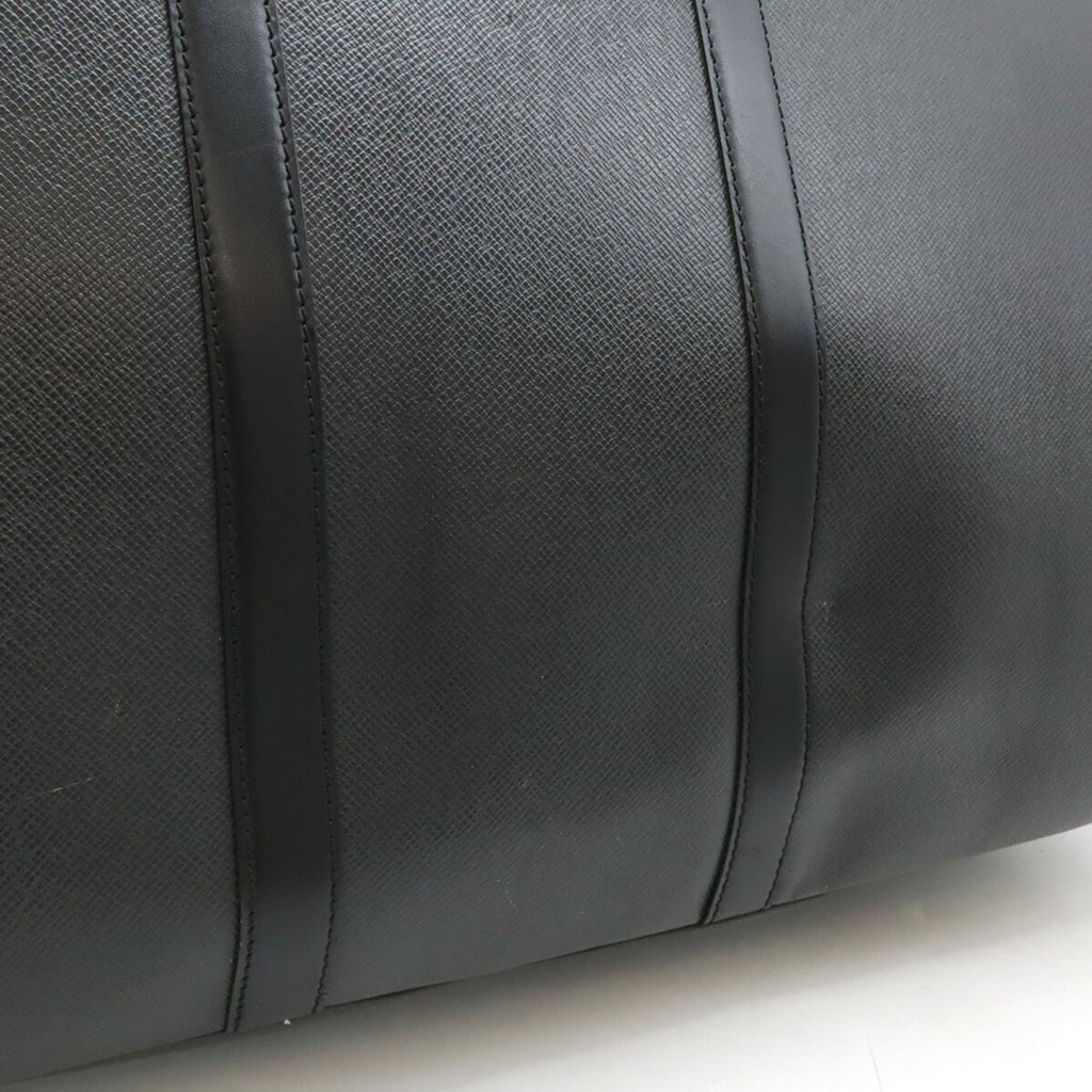 Louis Vuitton Ardoise Black Taiga Leather Boston Bag