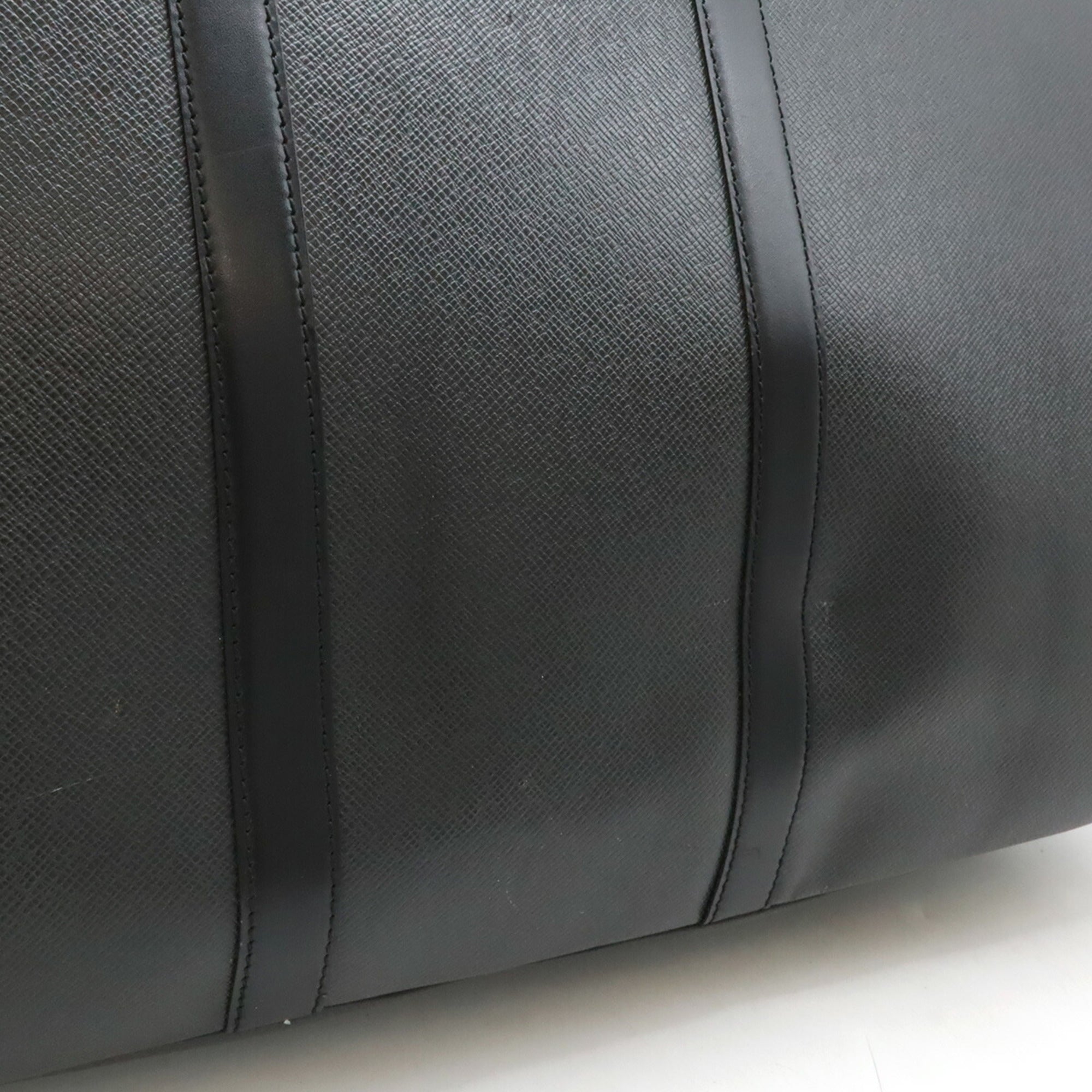 Louis Vuitton Ardoise Black Taiga Leather Boston Bag