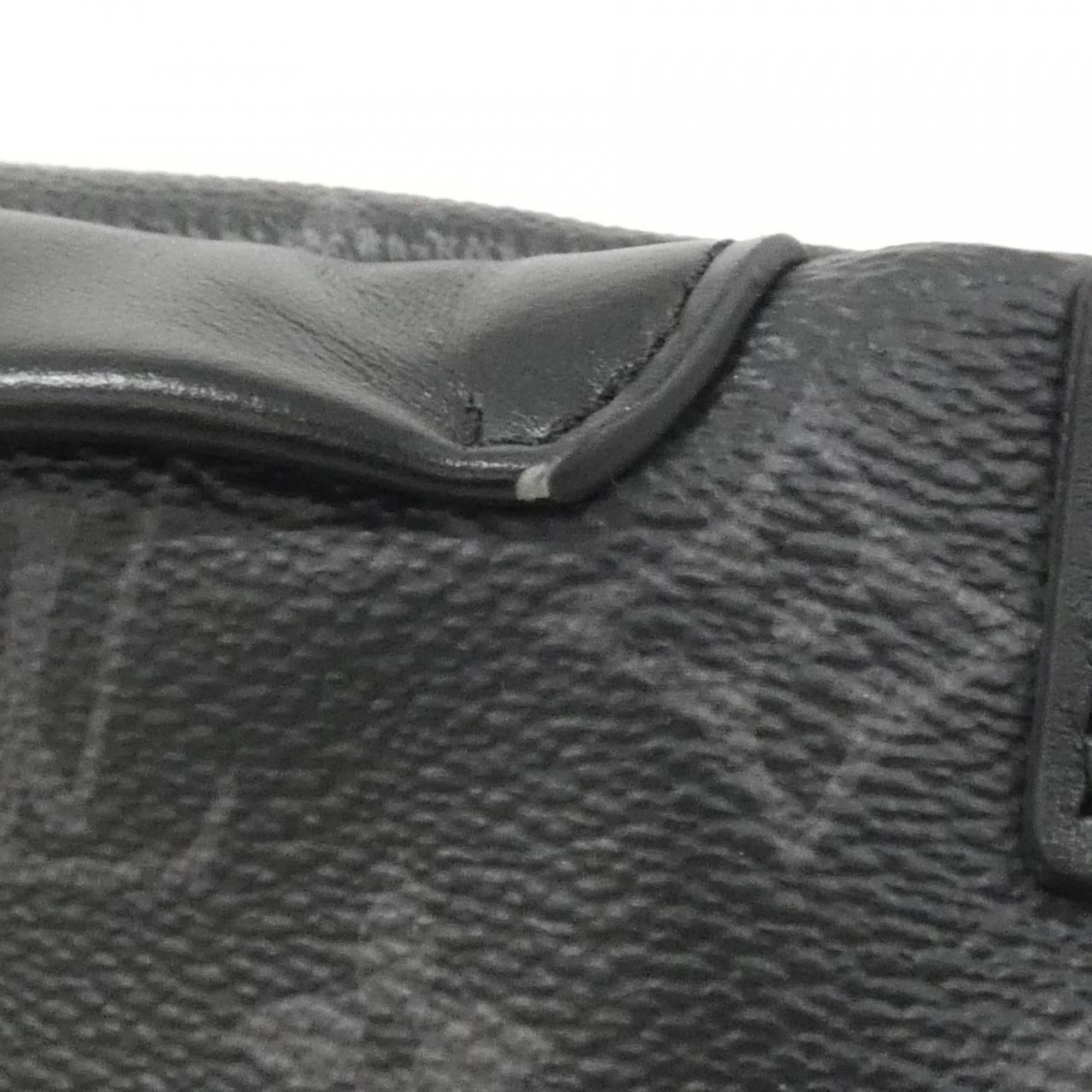 Louis Vuitton Black Coated Canvas Shoulder Bag