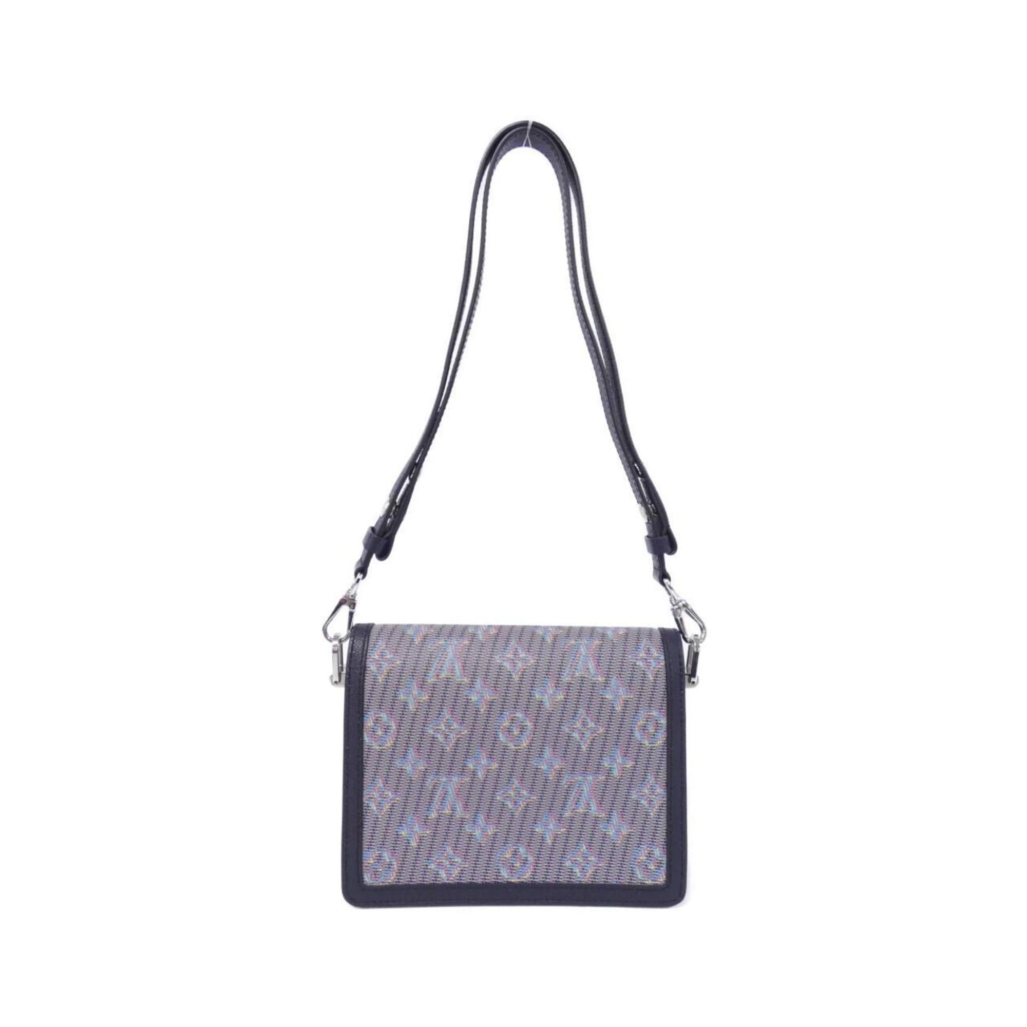 Louis Vuitton Blue Leather Shoulder Bag