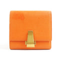 Bottega Veneta Orange Leather Wallet (Tri-Fold)