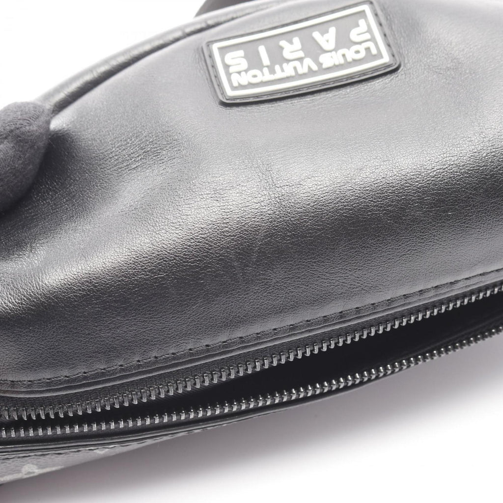 Louis Vuitton Black Gray Coated Canvas Fanny Pack