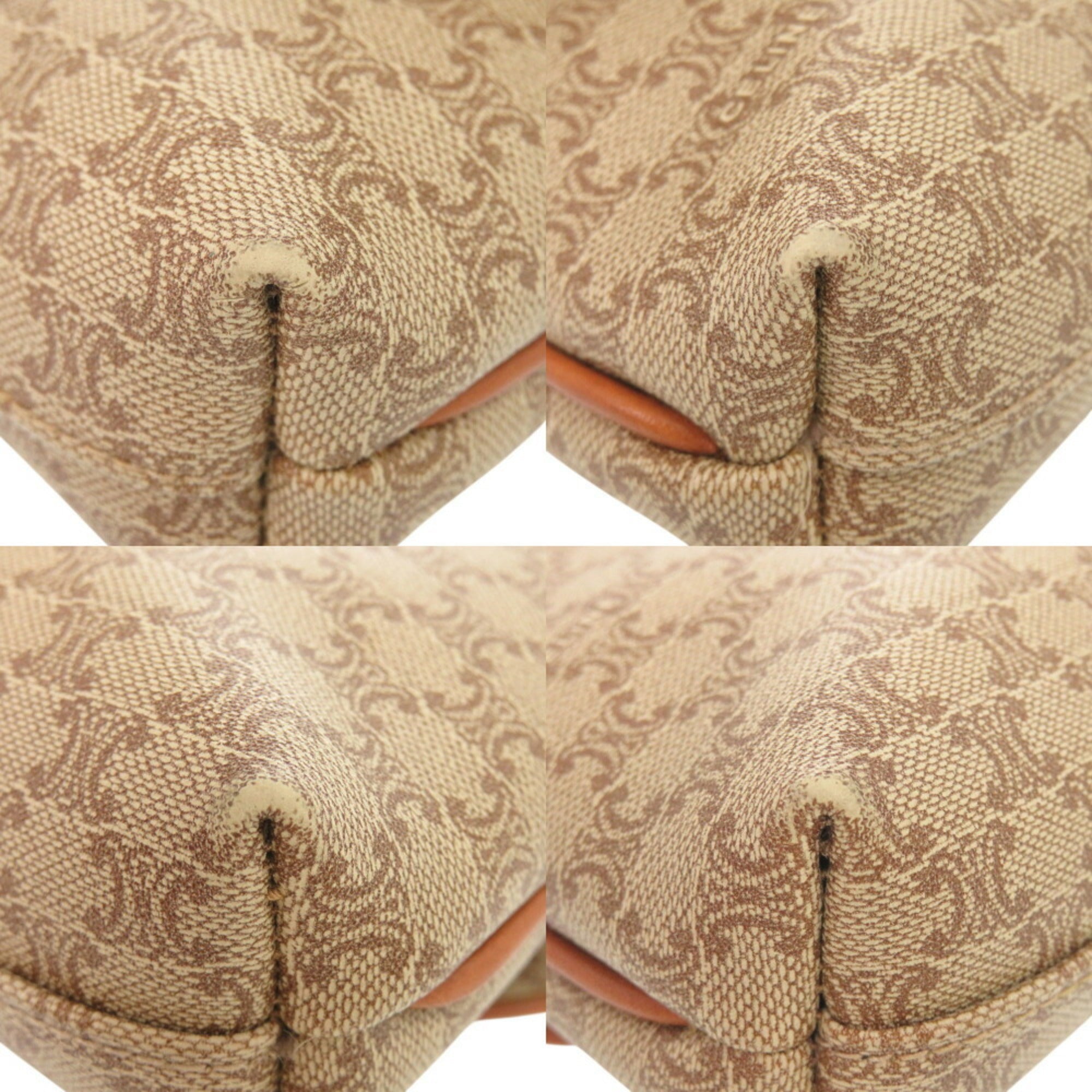 Celine Beige Pvc Leather Shoulder Bag
