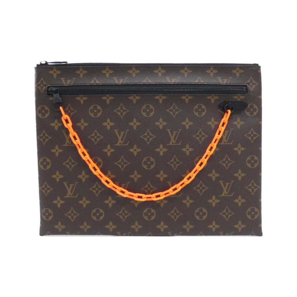 Louis Vuitton Brown Marron Coated Canvas Handbag Pochette