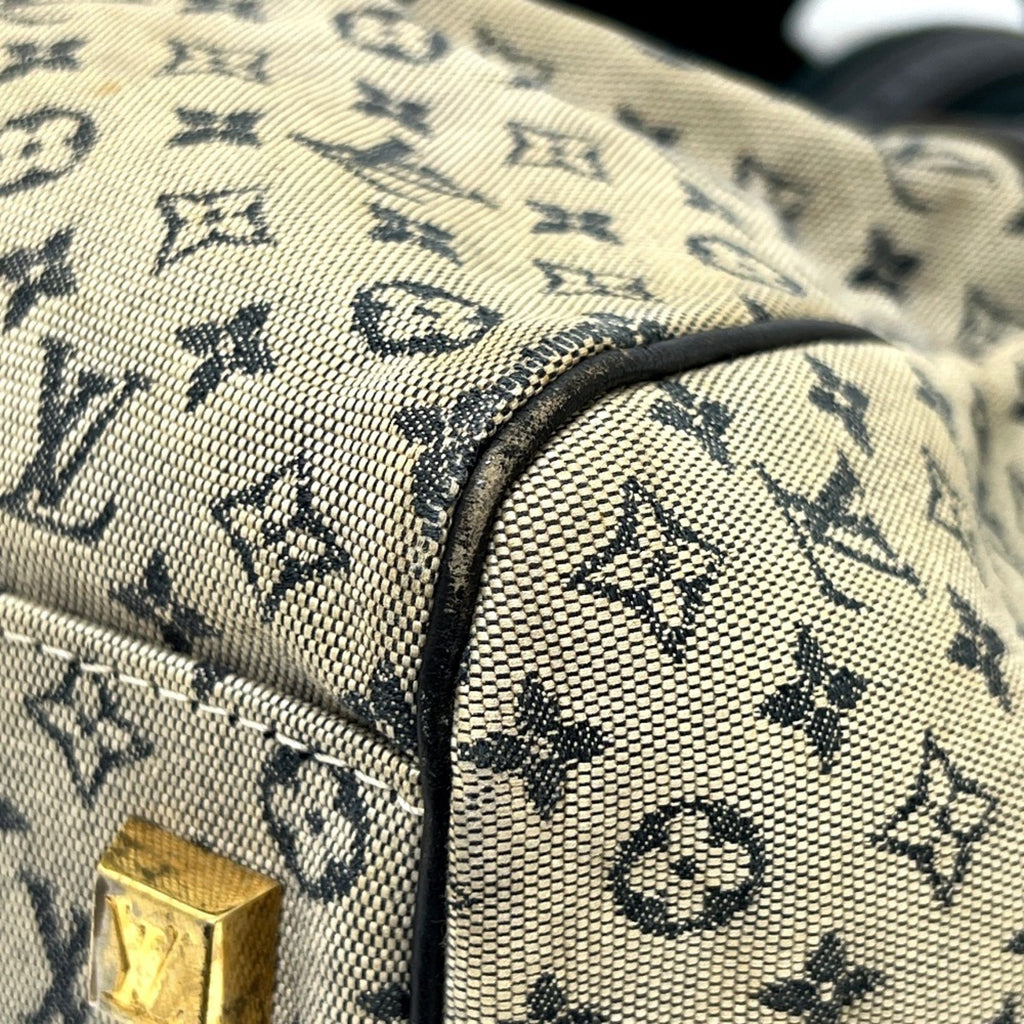 Louis Vuitton Galle Monogram Navy Monogram Mini Boston Bag Handbag