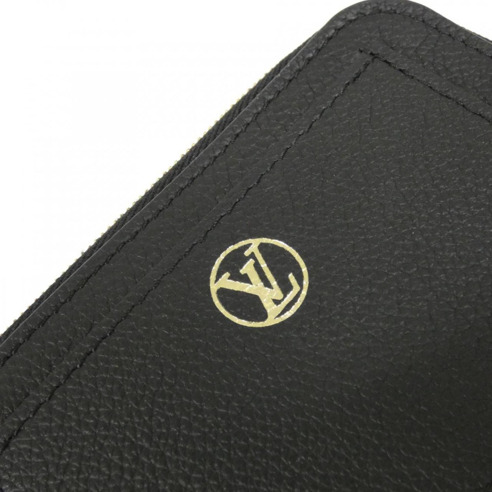 Louis Vuitton Black Leather Coin Purse/Coin Case