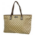 Gucci Beige Brown Pvc Tote Bag (Pre-Owned)