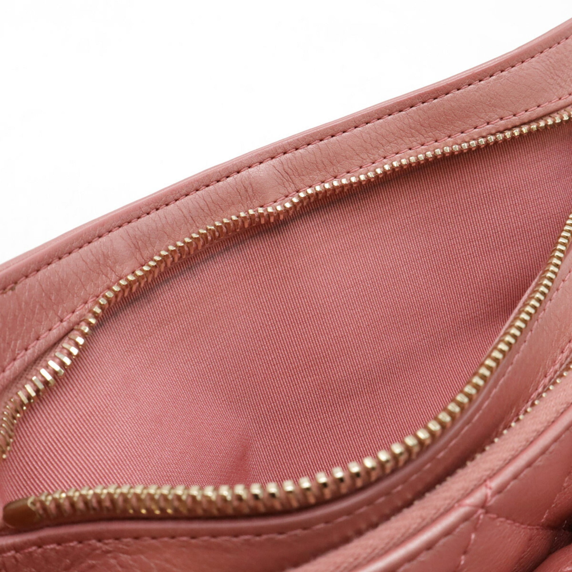 Chanel Matelasse Pink Leather Pouch Sling Bag