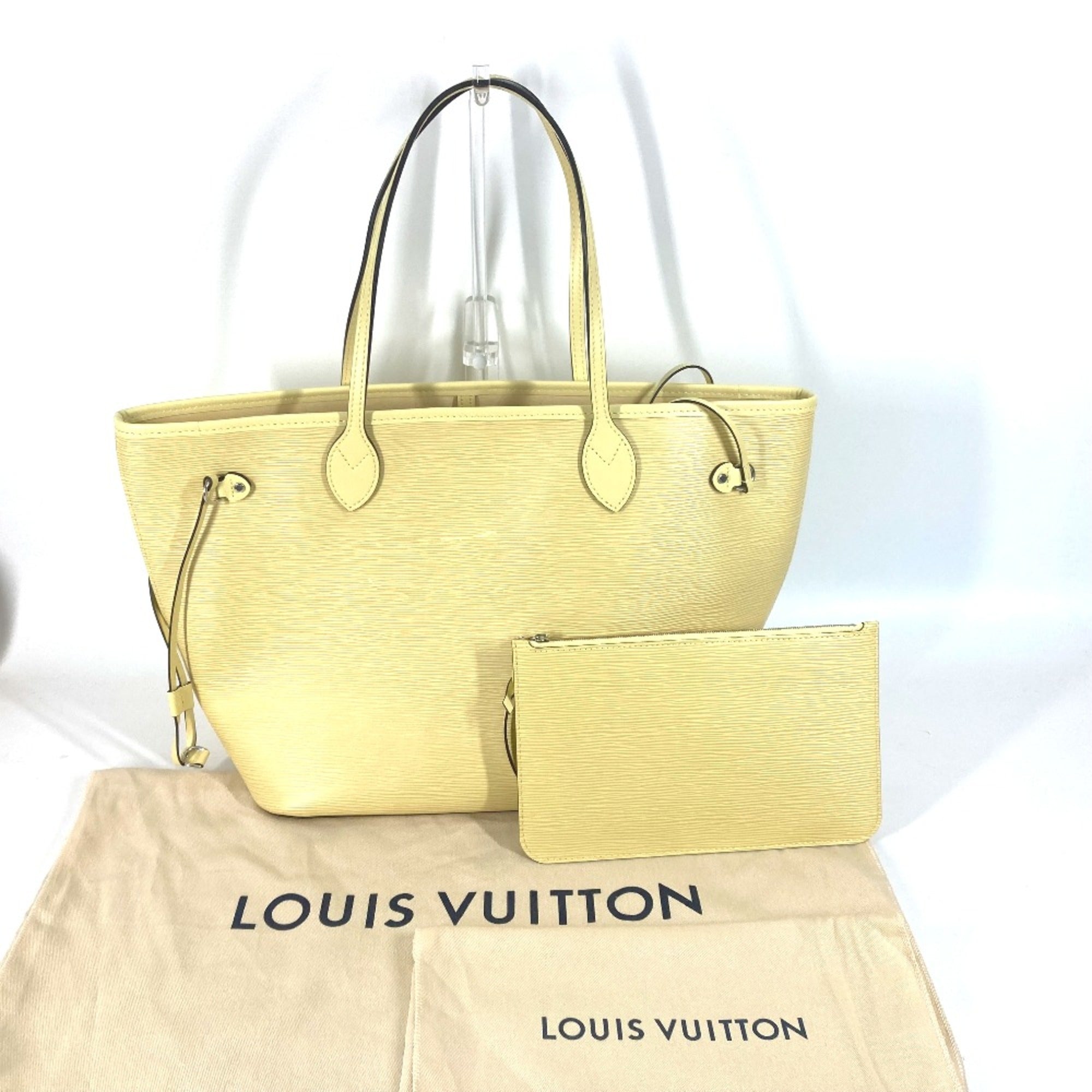 Louis Vuitton Yellow Leather Tote Bag