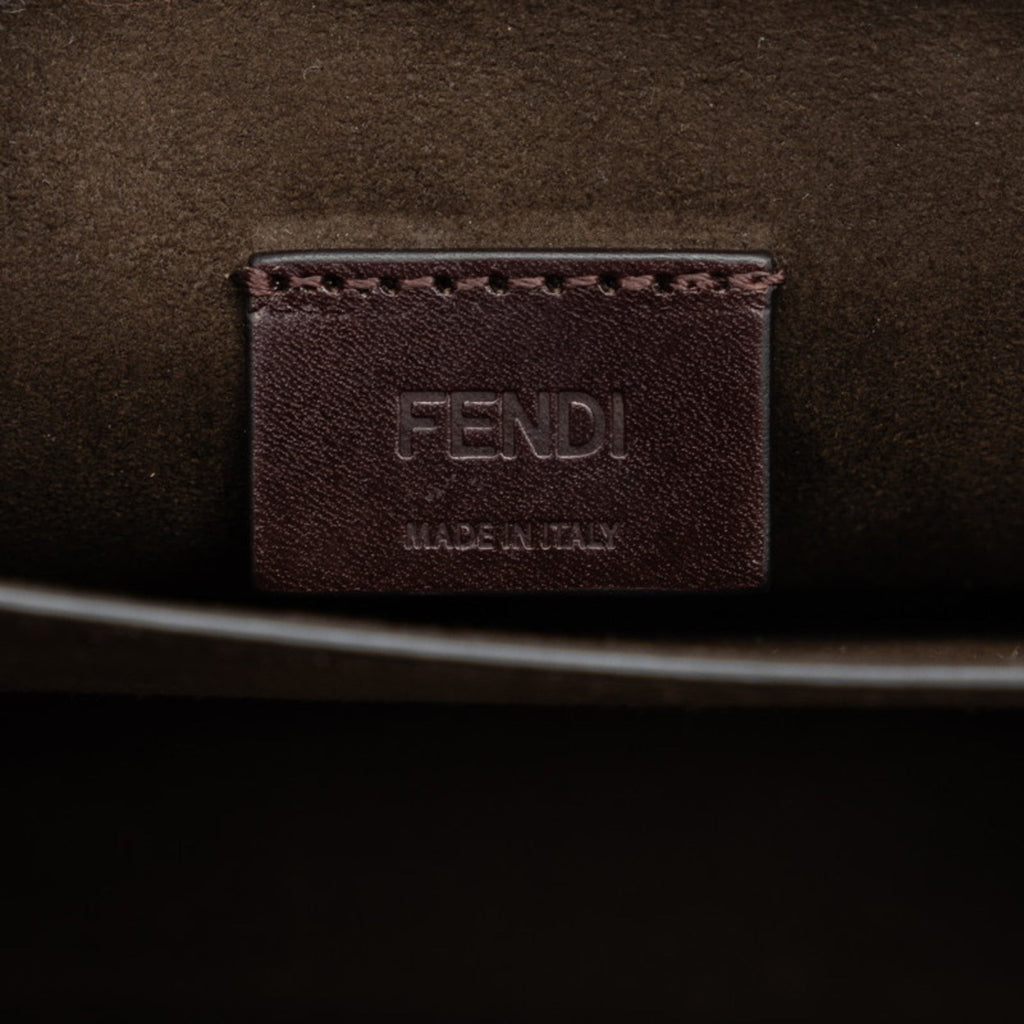 Fendi Ivory White Patent Leather Shoulder Bag